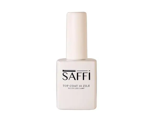 Top coat fara lampa 10 Zile Saffi, 10 ml 