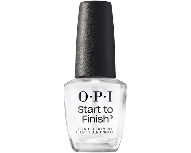 Tratament 3 in 1 pentru Unghii (Intaritor, Baza, Top Coat) - OPI Start To Finish, 15 ml