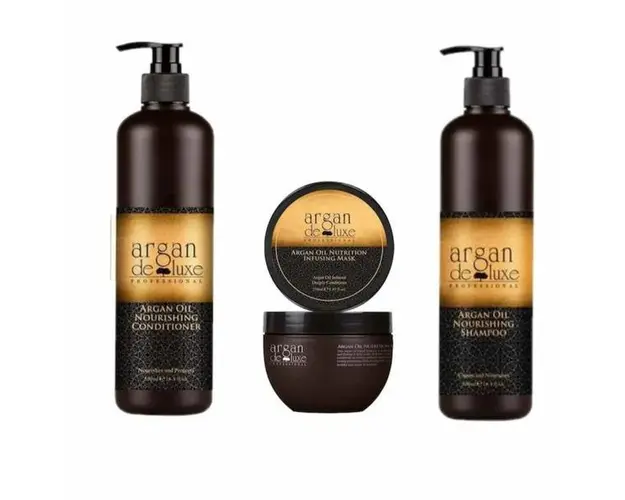 Tratament hranitor Argan de Luxe Professional (sampon 300ml,balsam 300 ml, masca 250ml)