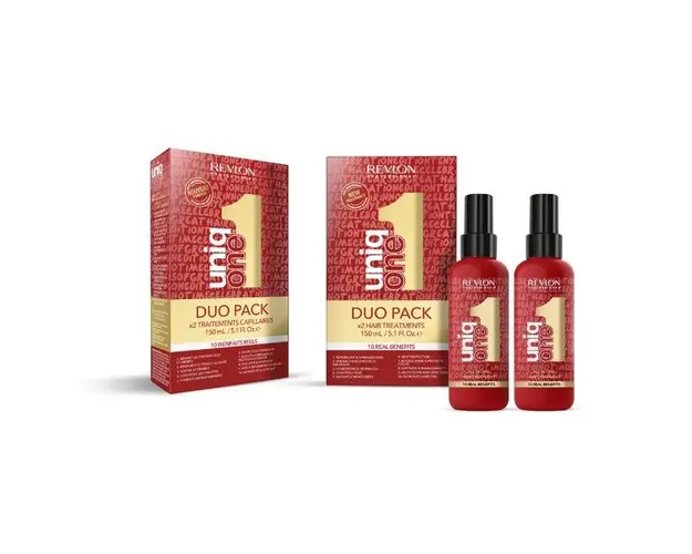 Tratament Nutritiv Leave In - Revlon Professional Uniq One All In One Hair Treatment Duo Pack, 2x 150 ml