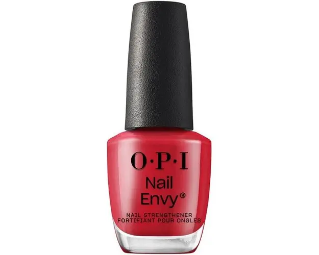 Tratament pentru Intarirea Unghiilor - OPI Nail Envy Strength + Color, Big Apple Red&trade;, 15 ml