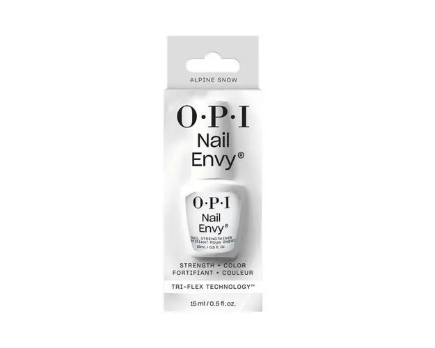 Tratament pentru intarirea unghiilor si culoare, OPI, Nail Envy, Alpine Snow, 15ml