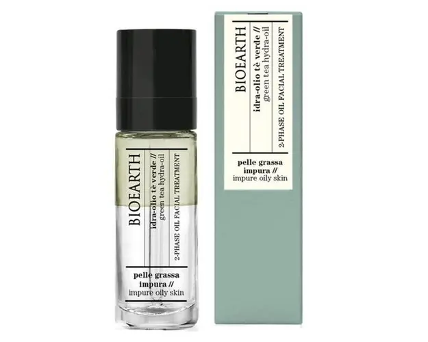 Tratament pentru Ten Gras cu Ceai Verde Hydra-Oil Bioearth, 30 ml