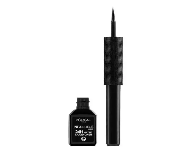 Tus de Ochi Lichid - L&#039;Oreal Paris Matte Signature Liquid Eyeliner, nuanta 01 Ink Black, 1 buc