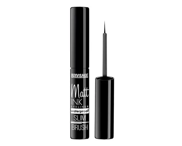 Tus / eyeliner- mat waterproof - Slim Brush - Luxvisage, 9ml