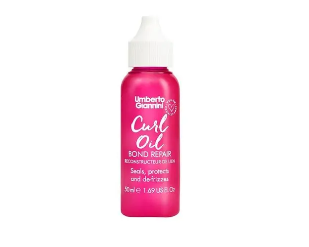 Ulei Anti-Frizz pentru Repararea Parului Cret - Umberto Giannini Curl Oil Bond Repair, 50 ml