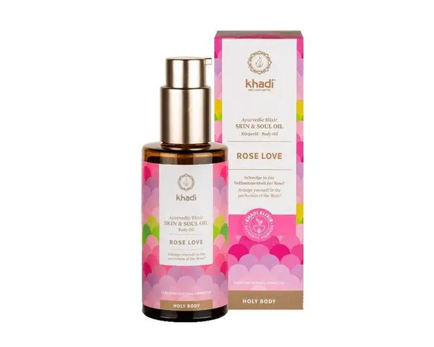 Ulei Ayurvedic Elixir de Trandafir Rose Love Khadi, 100 ml