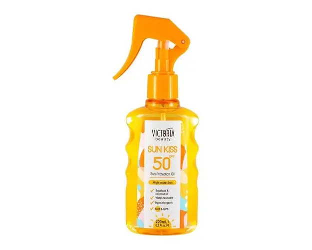 Ulei de Corp cu Protectie Solara - Sun Kiss SPF50 Victoria Beauty, Camco, 200 ml