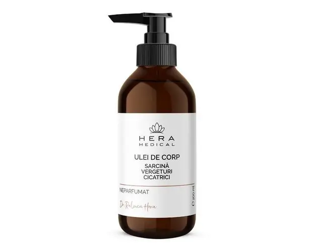 Ulei de Corp | Sarcina, Vergeturi, Cicatrici, Hera Medical by Dr. Raluca Hera Haute Couture Skincare, 200 ml