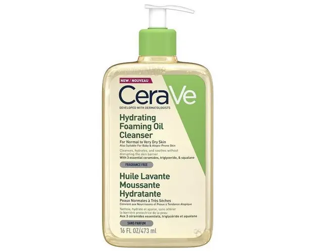 Ulei de curatare spumant si hidratant pentru piele normal-uscata, CeraVe, 473 ml