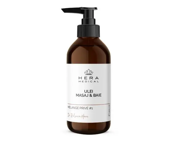 Ulei de Masaj &amp; Baie | M&eacute;lange Priv&eacute; #1, Hera Medical by Dr. Raluca Hera Haute Couture Skincare, 200 ml