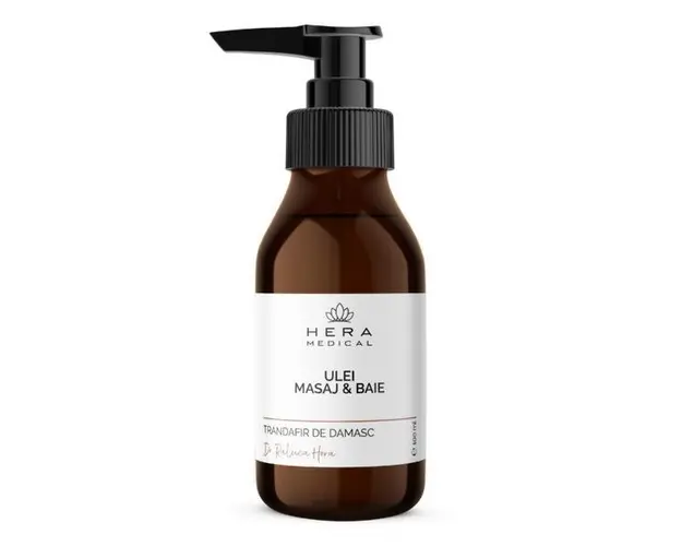 Ulei de Masaj &amp; Baie | Trandafir de Damasc, Hera Medical by Dr. Raluca Hera Haute Couture Skincare, 100 ml