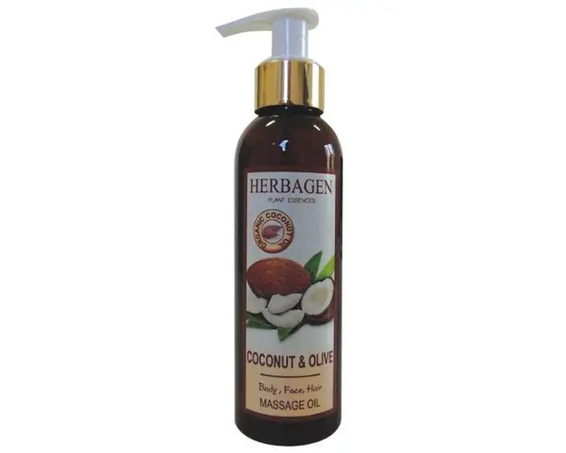 Ulei de Masaj cu Cocos si Masline Herbagen, 150ml