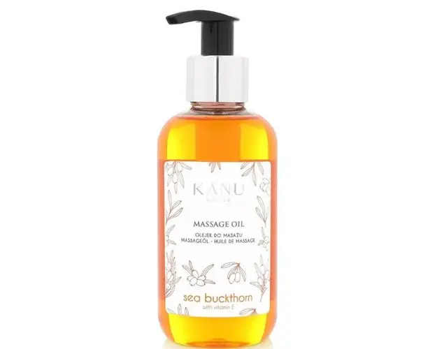 Ulei de Masaj Profesional cu Catina si Vitamina E - KANU Nature Massage Oil Professional Seabuckthorn with Vitamin E, 200 ml