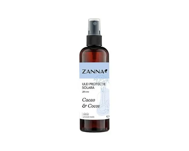 Ulei de Plaja cu Protectie Solara SPF20 cu Cacao si Cocos Zanna, 150ml