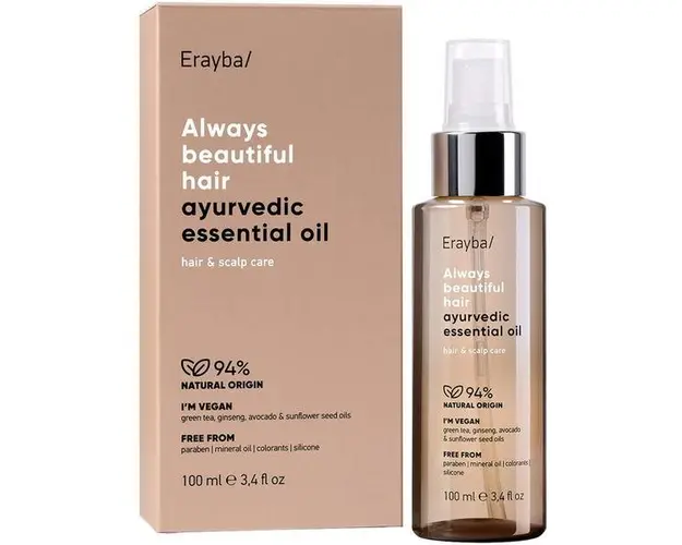 Ulei Elixir pentru Parul Uscat &amp; Deteriorat - Erayba ABH Ayurvedic Essential Oil