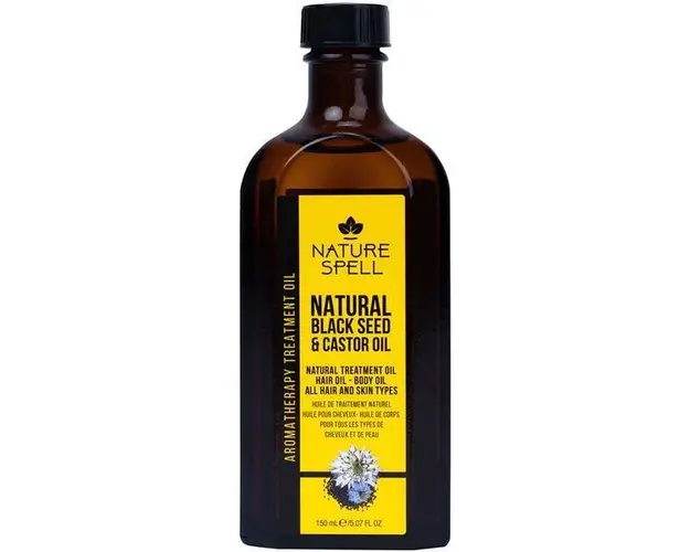 Ulei Natural de Chimen Negru &amp; Ricin Nature Spell Blackseed &amp; Castor Oil for Hair &amp; Skin, 150ml