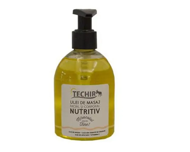 Ulei Nutritiv de Masaj Facial si Corporal Techir, 250 ml