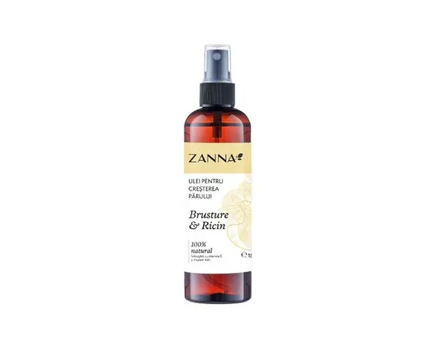 Ulei pentru Cresterea Parului cu Brusture si Ricin Zanna, 150 ml