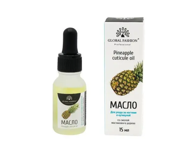 Ulei pentru cuticula cu pipeta, Ananas, 15 ml