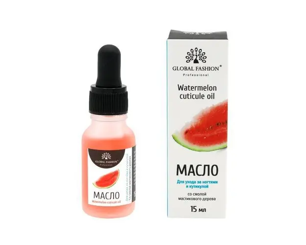 Ulei pentru cuticula cu pipeta, Pepene Verde, 15 ml