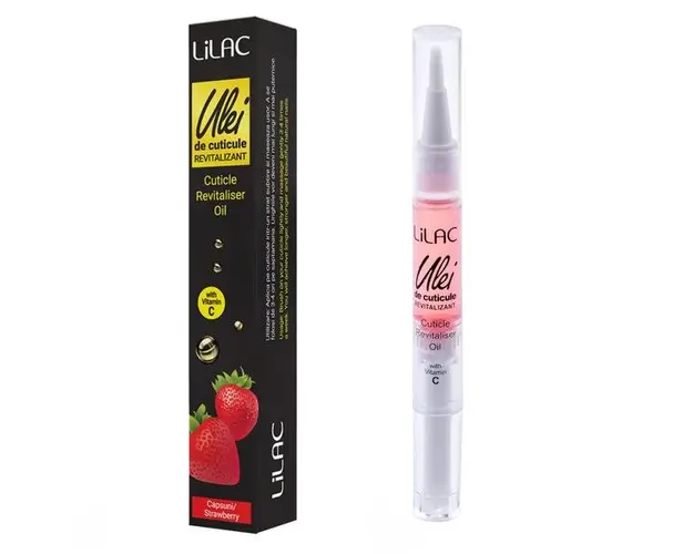 Ulei pentru Cuticule Tip Stilou Lila Rossa Strawberry, 3 ml