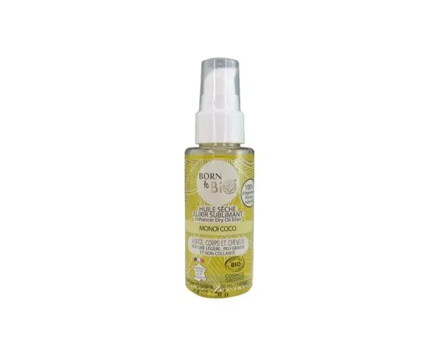 Ulei Uscat Bio Elixir Monoi Cocos - Born to Bio Enhancer Dry Oil Elixir Monoi Coco, 50ml