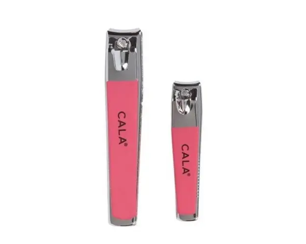Unghiera Cala Soft Touch Nail Clipper Duo - Coral, 2 buc
