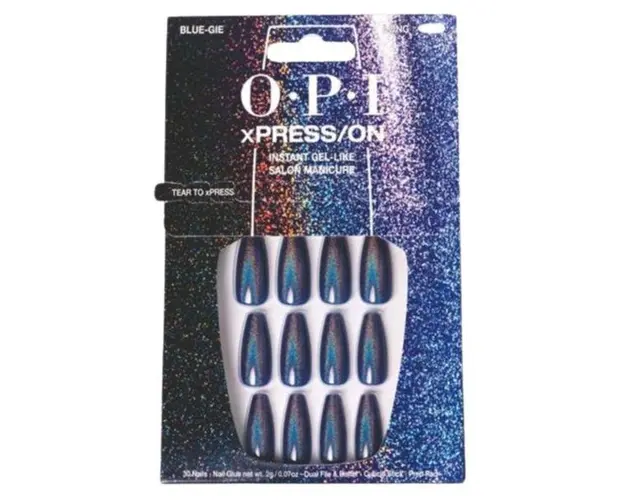 Unghii artificiale, Opi, Xpress/On, Blue-Gie, 30 buc