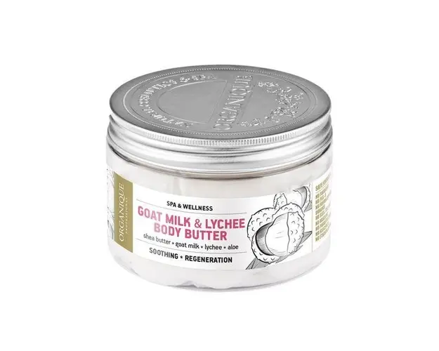 Unt corp cu lapte de capra, shea, lichi si perle, Organique, 450 ml