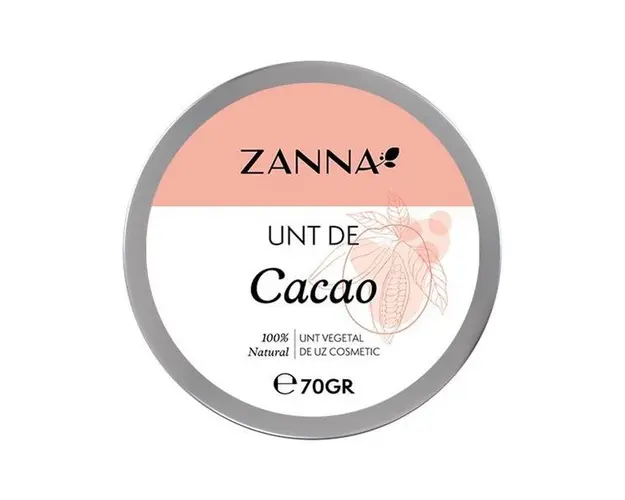 Unt de Cacao de Uz Cosmetic - Zanna 100% Natural, 70 g