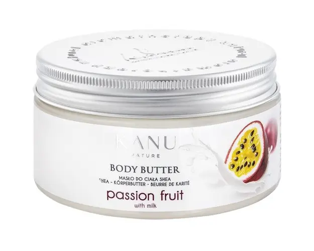 Unt de Corp cu Fructul Pasiunii - KANU Nature Body Butter Passion Fruit with Milk, 190 g