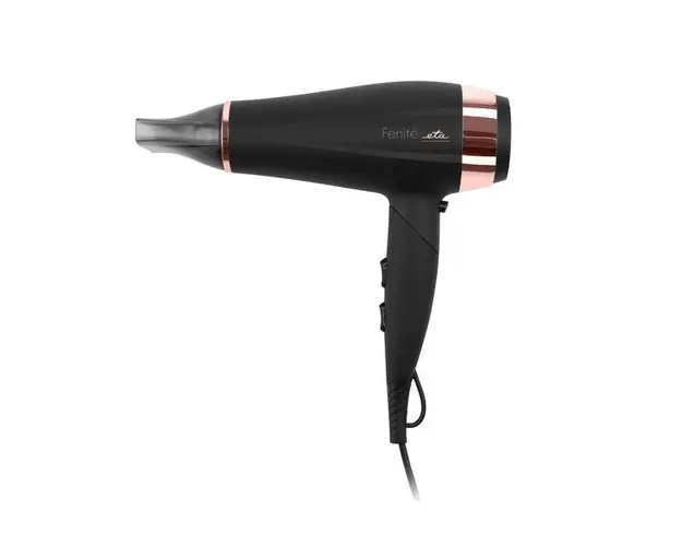 Uscator de par ETA Fenite 7320 90020 cu ionizare, 2200 W, 2 viteze, 3 trepte de temperatura, negru