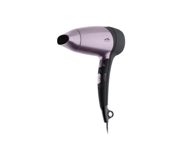 Uscator de par pentru voiaj ETA Rosalia 6320 violet, 1200 W, 2 viteze, 3 trepte de temperatura, concentrator