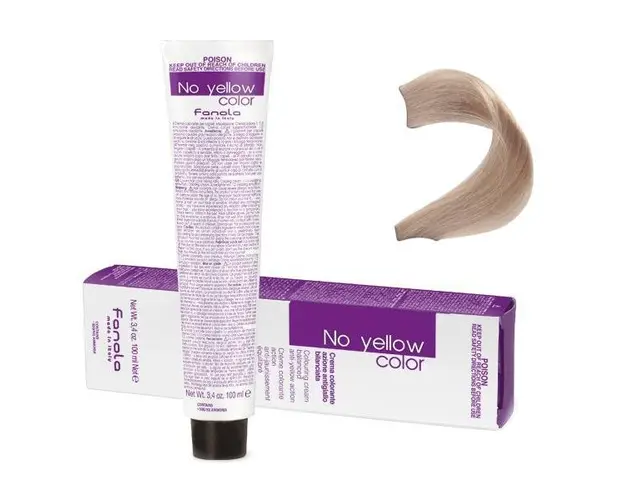 Vopsea Crema Anti-Ingalbenire Fanola No Yellow Color 8 ICE Blond Deschis Rece, 100ml