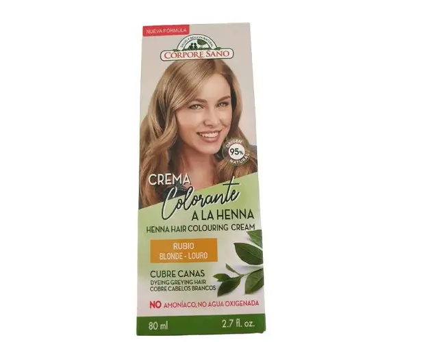 Vopsea Crema Henna Semipermanenta Blond Corpore Sano, 60ml