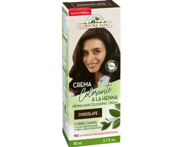 Vopsea Crema Henna Semipermanenta Ciocolatiu Corpore Sano, 60ml