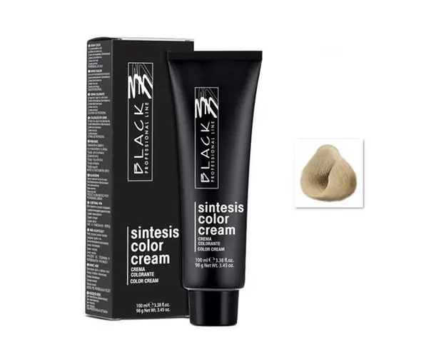 Vopsea Crema Permanenta - Black Professional Line Sintesis Color Cream, nuanta 11.3 Ultra Lightener Golden Blond, 100ml