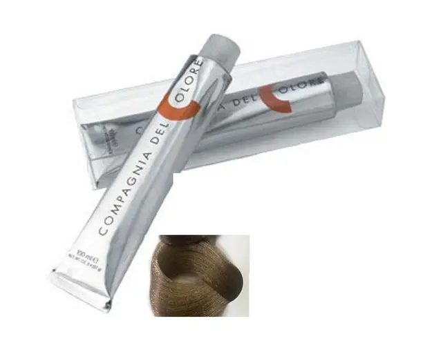 Vopsea Crema Permanenta Compagnia del Colore, nuanta Biondo Chiaro Beige 8.32, 100 ml - Amonia Free