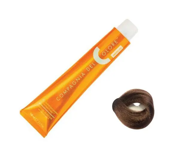 Vopsea Crema Permanenta Compagnia del Colore, nuanta Biondo Cioccolato 7.35, 100 ml - Amonia Free