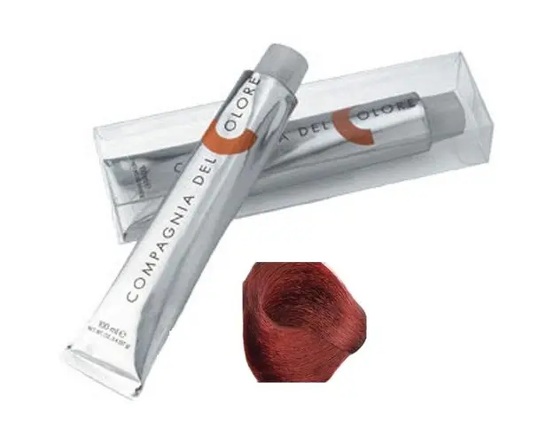 Vopsea Crema Permanenta Compagnia del Colore, nuanta Biondo Scuro Rosso 6.6, 100 ml