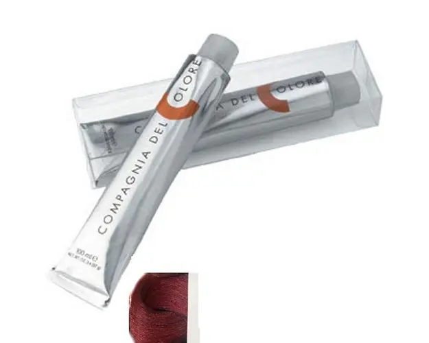 Vopsea Crema Permanenta Compagnia del Colore, nuanta Biondo Scuro Rosso Intenso 6.66, 100 ml