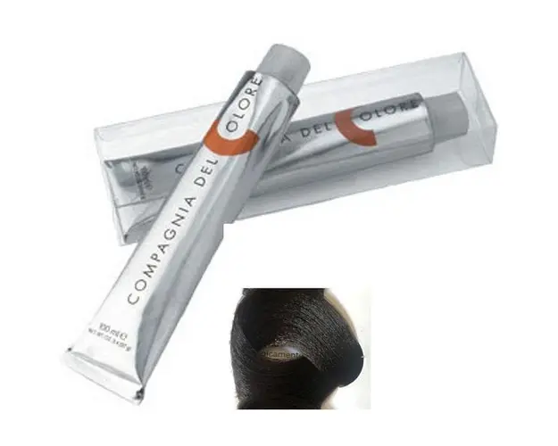 Vopsea Crema Permanenta Compagnia del Colore, nuanta Castano 4, 100 ml - Amonia Free