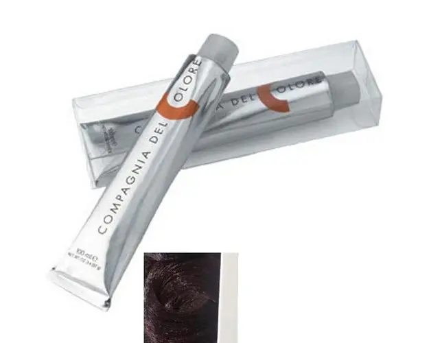 Vopsea Crema Permanenta Compagnia del Colore, nuanta Castano Chiaro Mogano 5.5, 100 ml - Amonia Free