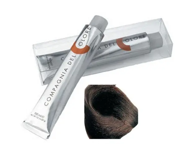 Vopsea Crema Permanenta Compagnia del Colore, nuanta Castano Chiaro Moka 5.88, 100 ml