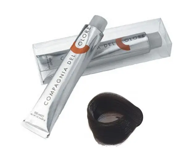 Vopsea Crema Permanenta Compagnia del Colore, nuanta Castano Chiaro Naturale Cenere 5.01, 100 ml