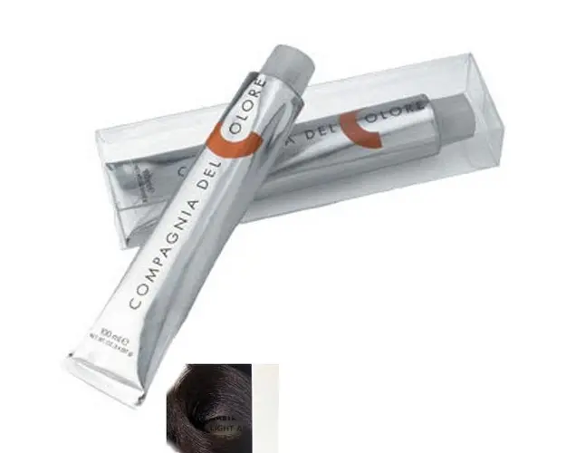 Vopsea Crema Permanenta Compagnia del Colore, nuanta Castano Chiaro Nocciola 5.73, 100 ml