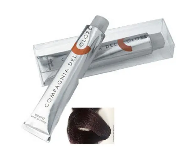 Vopsea Crema Permanenta Compagnia del Colore, nuanta Castano Chiaro Rame 5.4, 100 ml - Amonia Free