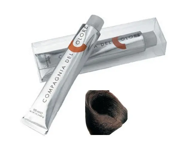 Vopsea Crema Permanenta Compagnia del Colore, nuanta Castano Chiaro Tabacco 5.23, 100 ml