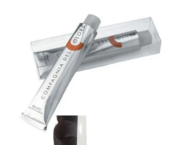 Vopsea Crema Permanenta Compagnia del Colore, nuanta Castano Chiaro Tabacco 5.23, 100 ml - Amonia Free